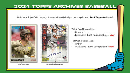 2024 Topps Archives Baseball Blaster Value Box 887521133666 at King Card Canada