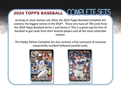 2024 Topps Baseball Complete Factory Set (Hobby Edition) 887521127078 - King Card Canada