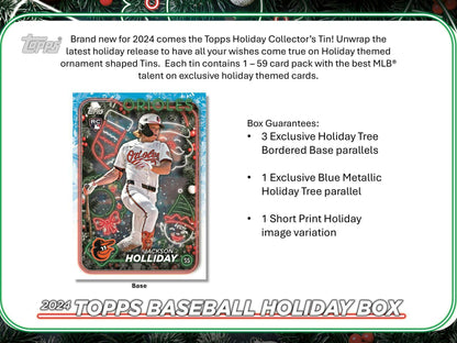 2024 Topps Baseball Holiday Tin 887521133154 at King Card Canada