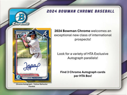 2024 Topps Bowman Chrome Baseball HTA Choice Box [PRE - ORDER - 09/11/2024] - King Card Canada