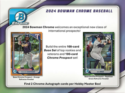 2024 Topps Bowman Chrome Baseball Master Hobby Box [PRE - ORDER - 09/11/2024] - King Card Canada