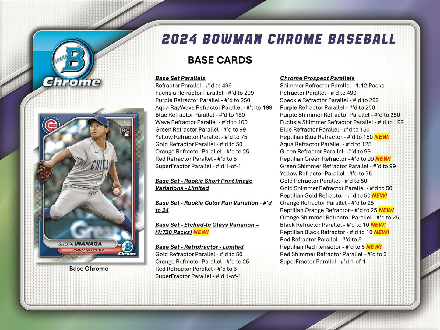 2024 Topps Bowman Chrome Baseball Master Hobby Box [PRE - ORDER - 09/11/2024] - King Card Canada