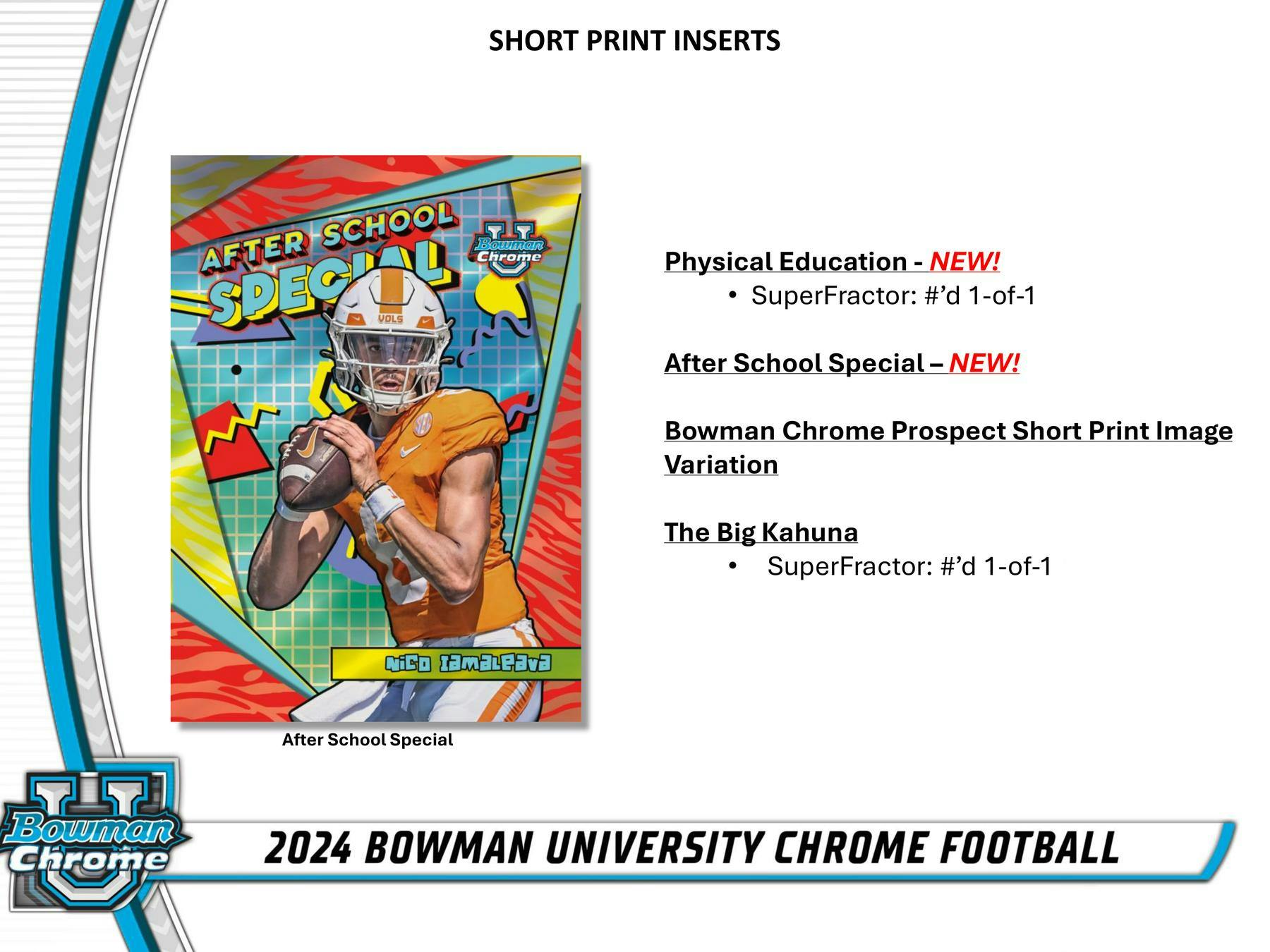 2024 Topps Bowman Chrome University Football Hobby Box 887521131440 at King Card Canada