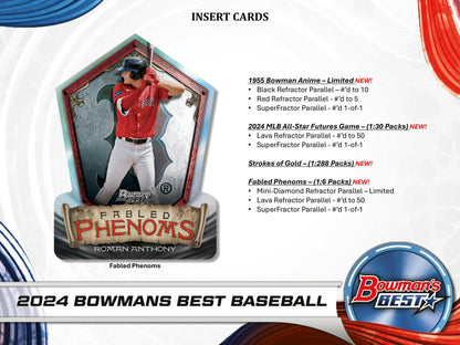 2024 Topps Bowman's Baseball Best Hobby Box 887521133215 at King Card Canada