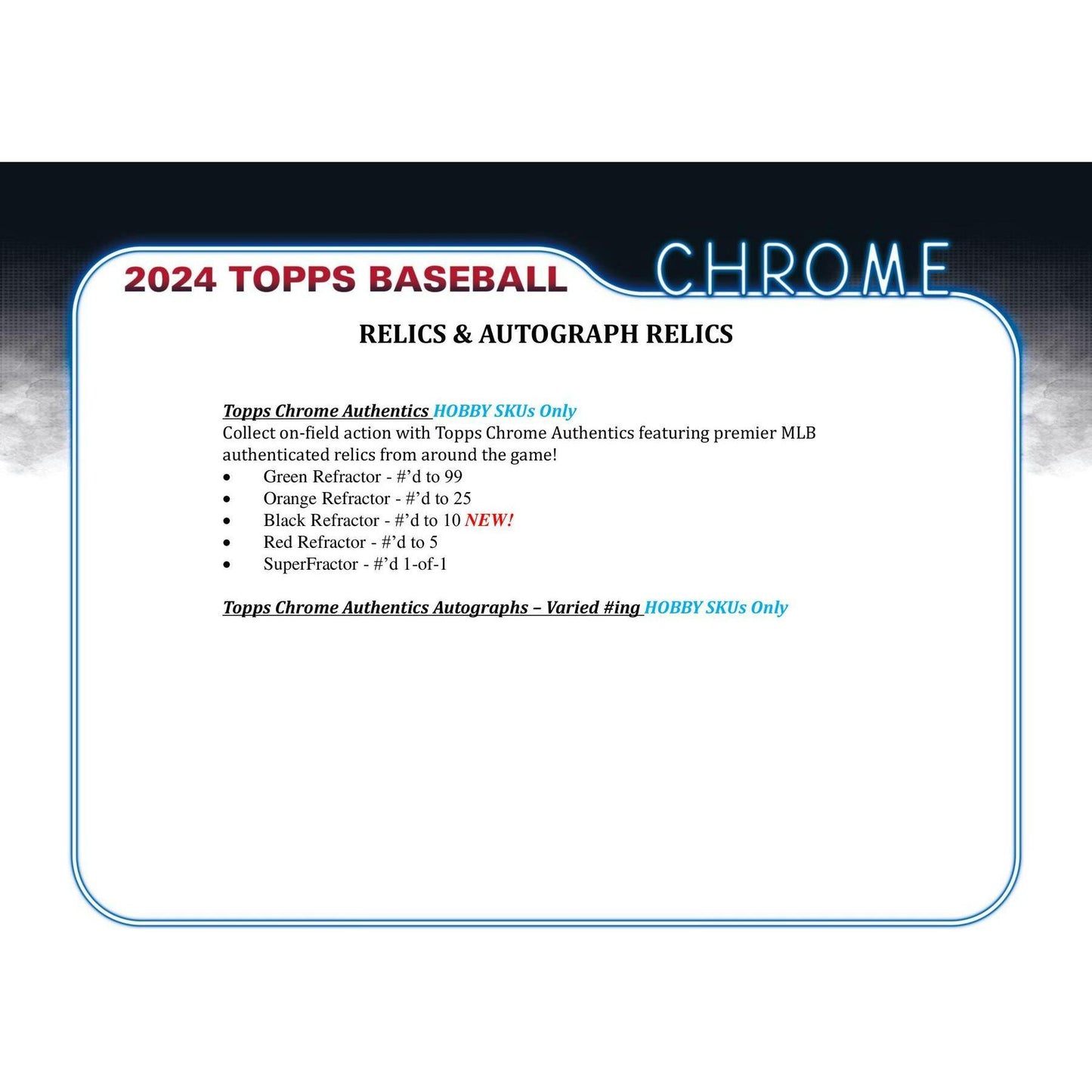 2024 Topps Chrome Baseball Hobby Box 887521128853 - King Card Canada