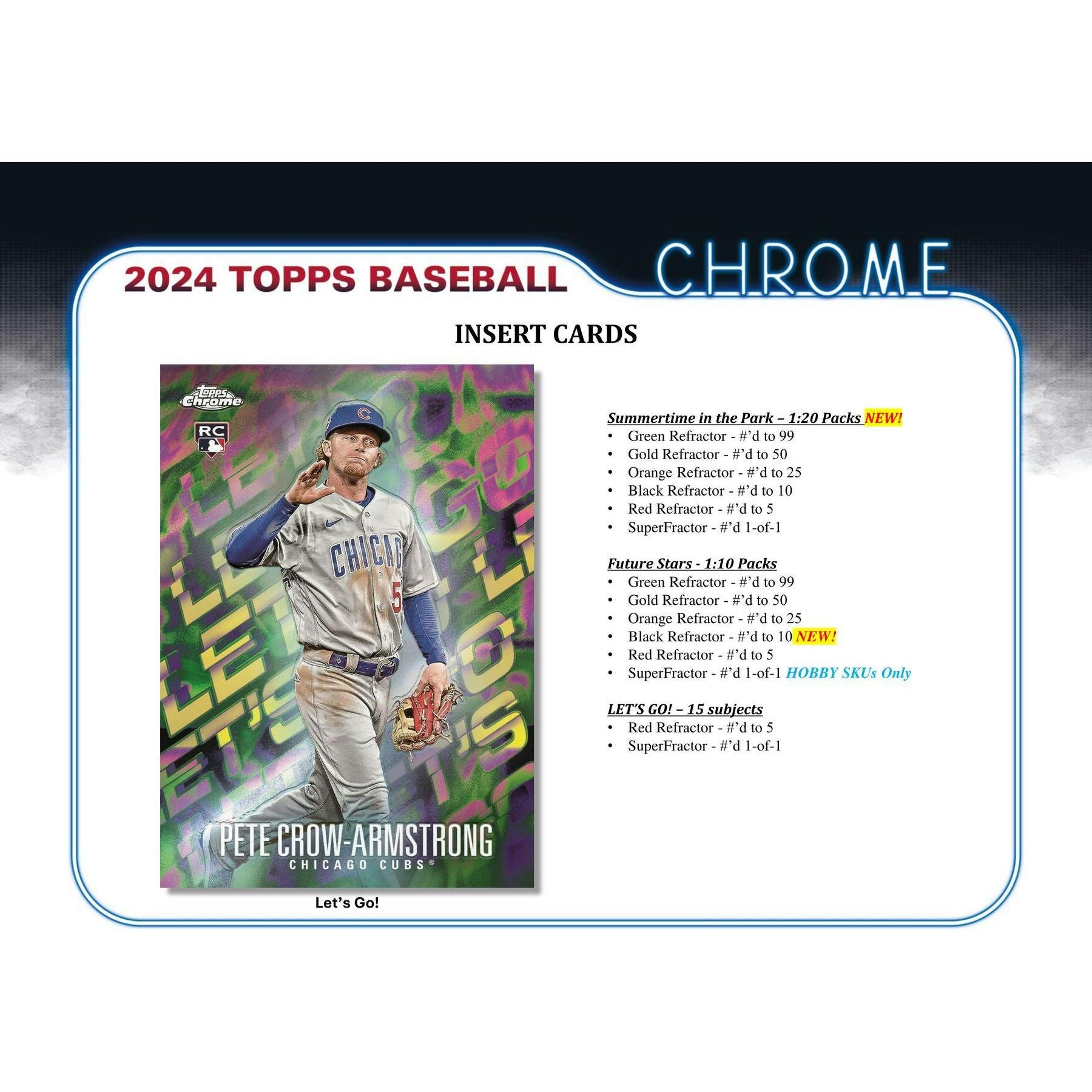 2024 Topps Chrome Baseball Hobby Box 887521128853 - King Card Canada