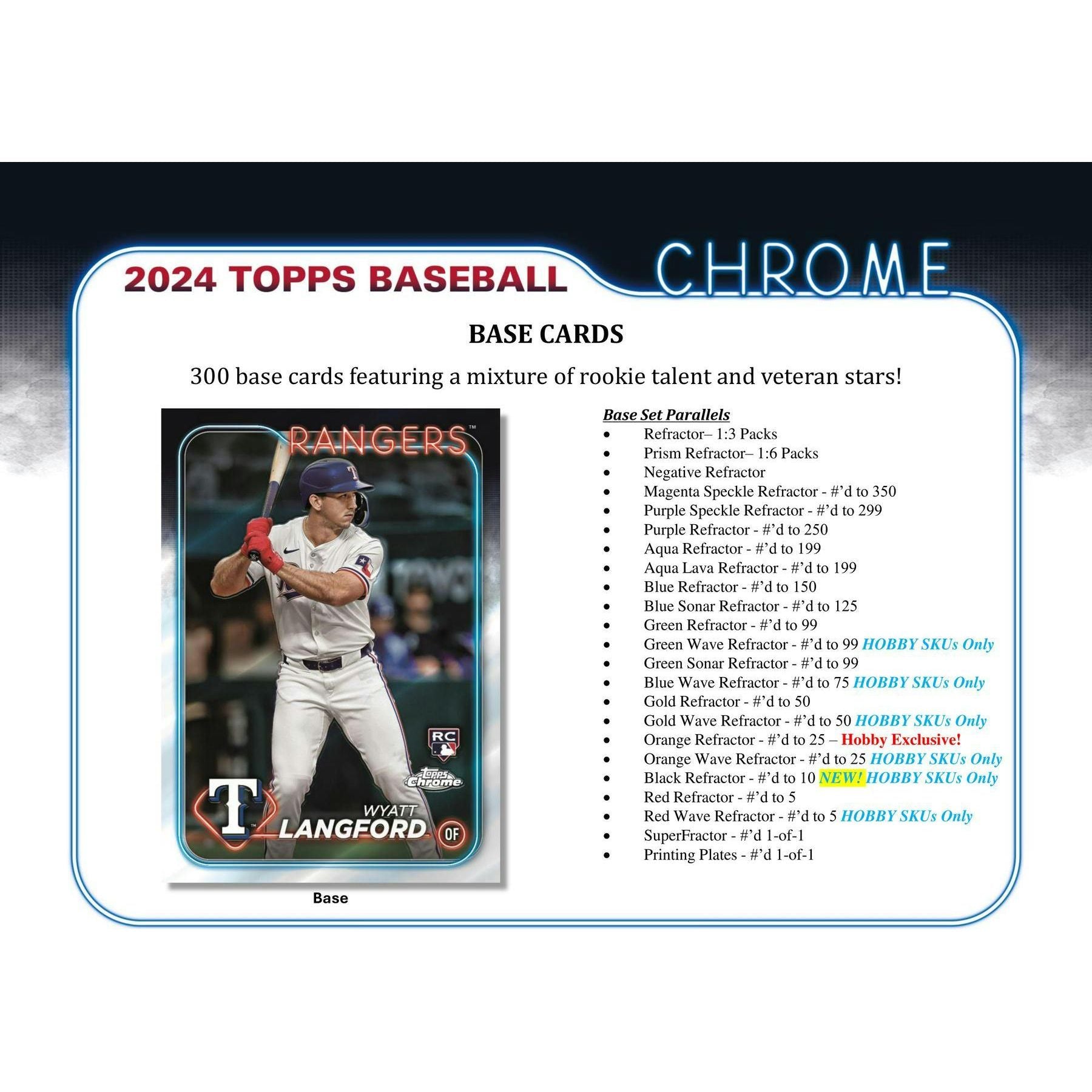 2024 Topps Chrome Baseball Hobby Box 887521128853 - King Card Canada