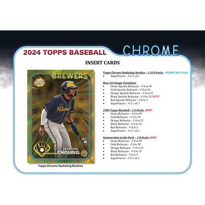 2024 Topps Chrome Baseball Hobby Jumbo Box 887521128884 - King Card Canada