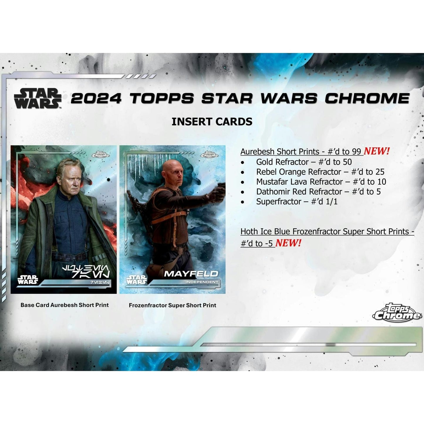 2024 Topps Chrome Star Wars Hobby Box 887521128075 - King Card Canada