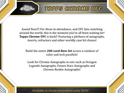 2024 Topps Chrome UFC Blaster Value Box 887521126583 - King Card Canada