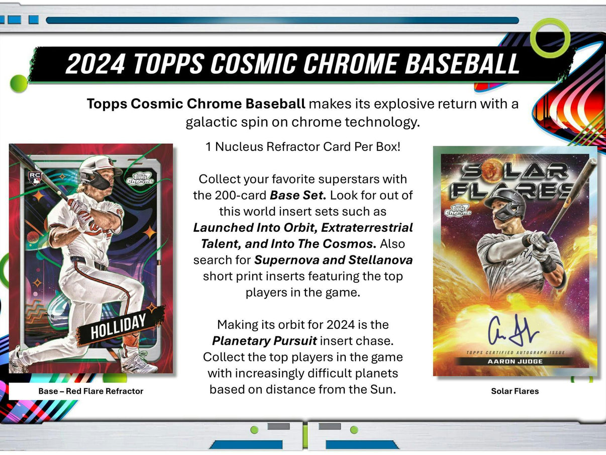 2024 Topps Cosmic Chrome Baseball Hobby Box King Card Canada