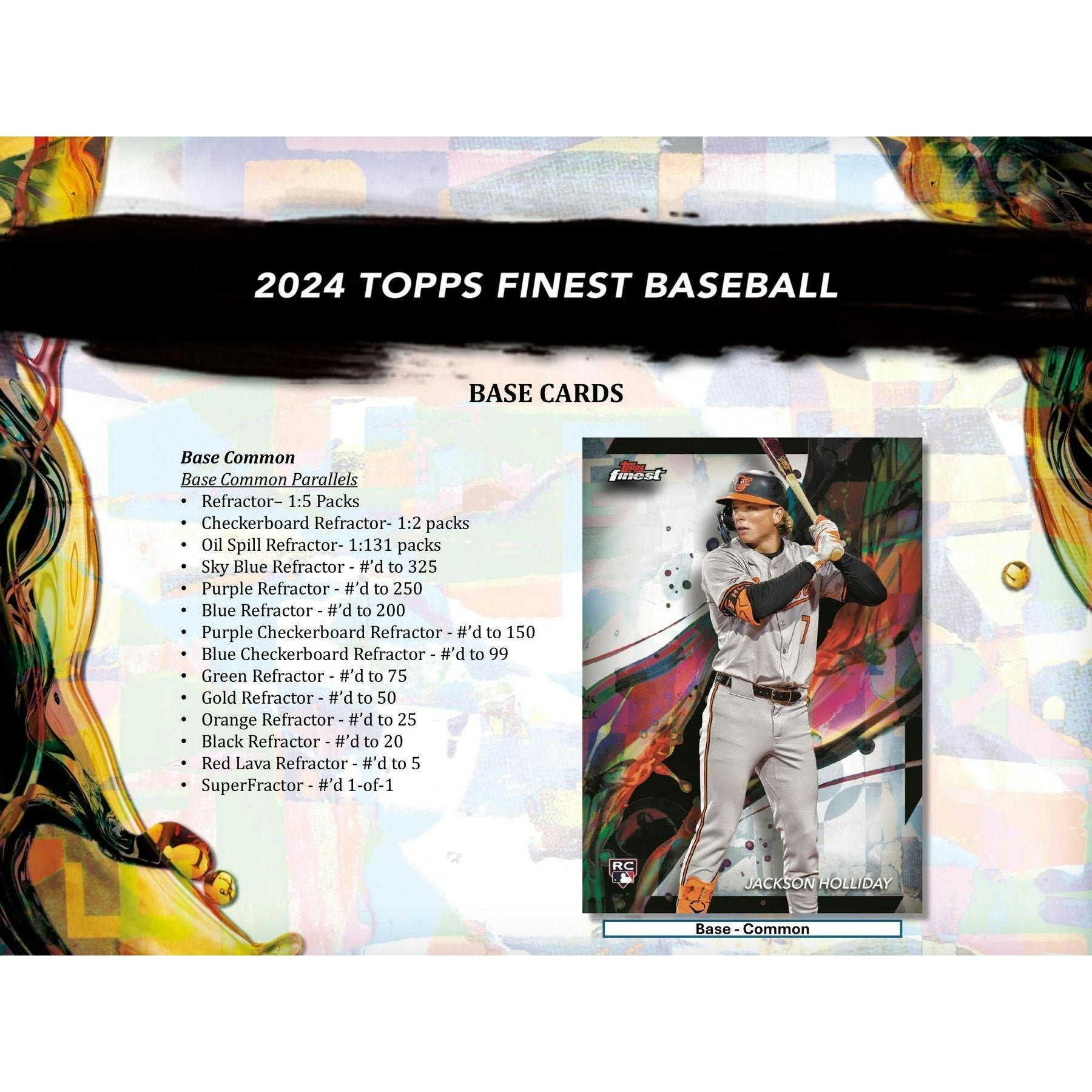 2024 Topps Finest Baseball Hobby Box 887521128013 - King Card Canada