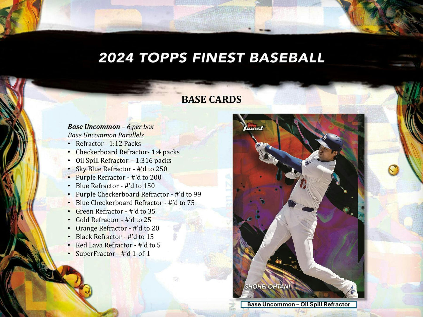 2024 Topps Finest Baseball Hobby Box 887521128013 - King Card Canada