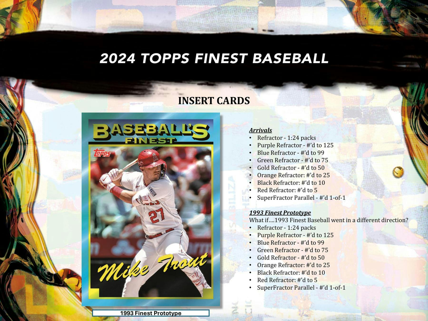 2024 Topps Finest Baseball Hobby Box 887521128013 - King Card Canada