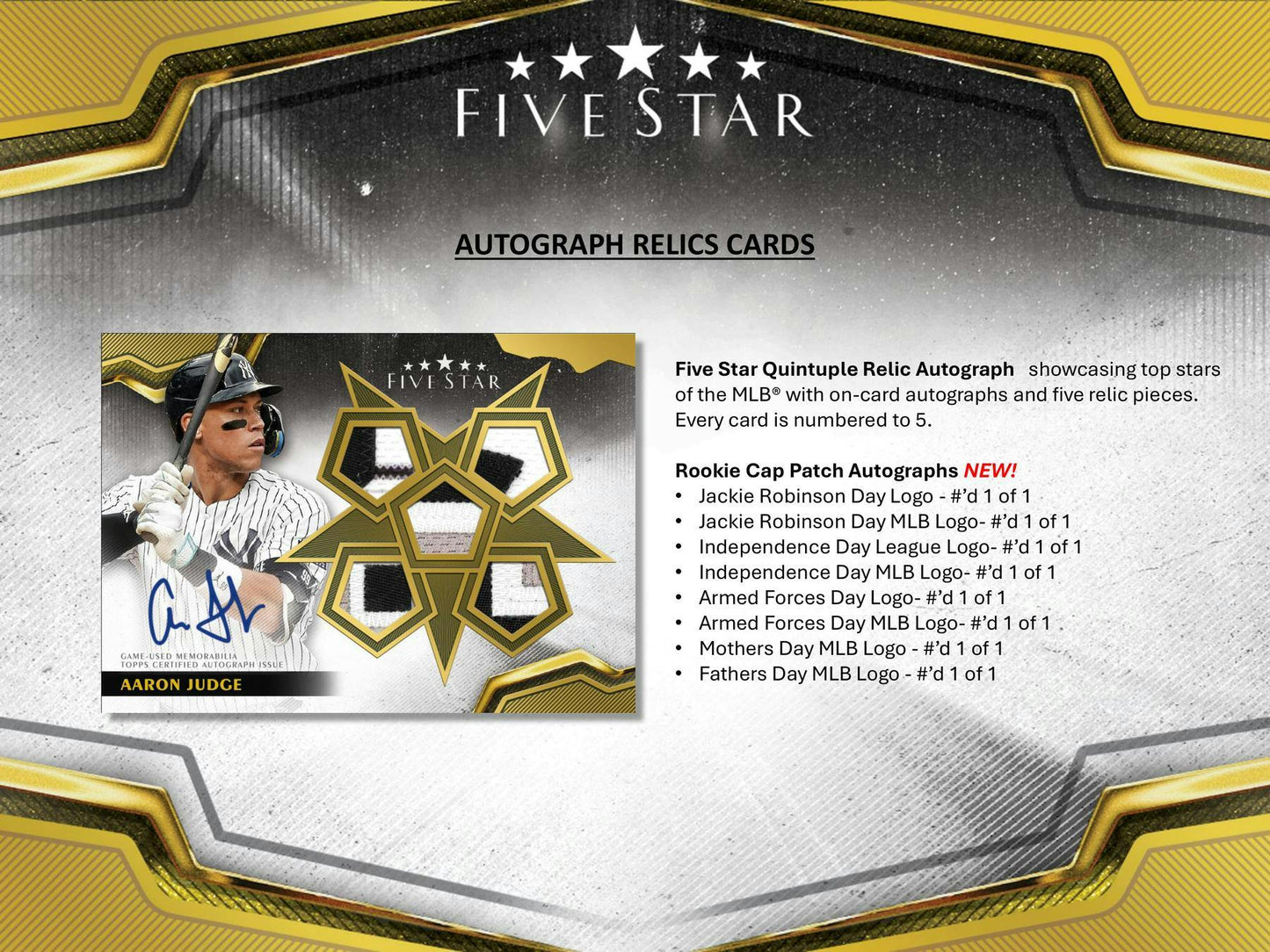 2024 Topps Five Star Baseball Hobby Box 887521131143 - King Card Canada