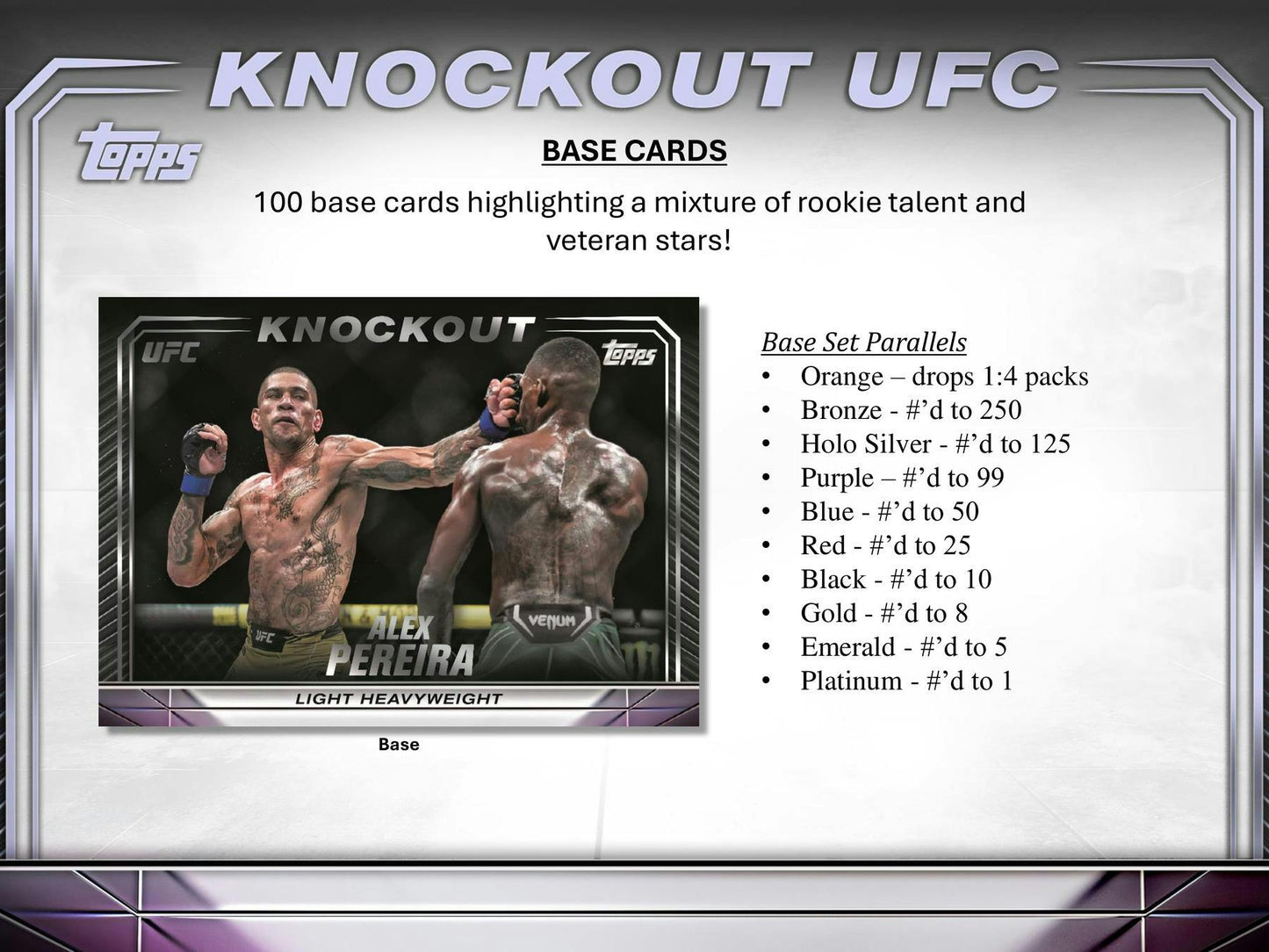 2024 Topps Knockout UFC Hobby Box [PRE - ORDER - 10/04/2024] 887521128563 - King Card Canada