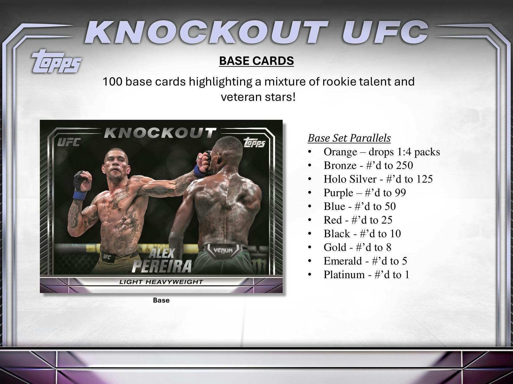 2024 Topps Knockout UFC Hobby Box King Card Canada