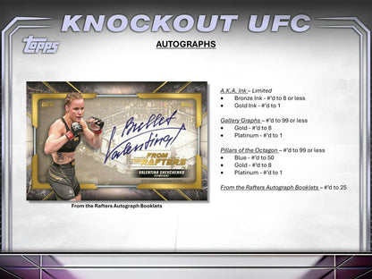 2024 Topps Knockout UFC Hobby Box [PRE - ORDER - 10/04/2024] 887521128563 - King Card Canada