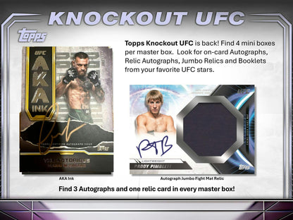 2024 Topps Knockout UFC Hobby Box [PRE - ORDER - 10/04/2024] 887521128563 - King Card Canada