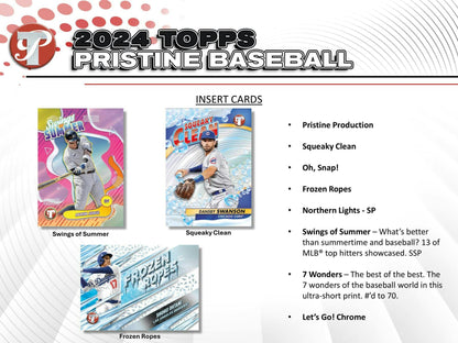 2024 Topps Pristine Baseball Hobby Box 887521127511 - King Card Canada