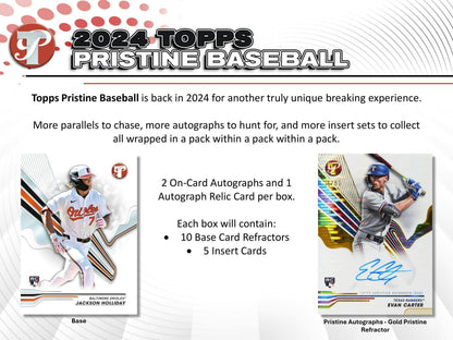 2024 Topps Pristine Baseball Hobby Box 887521127511 - King Card Canada