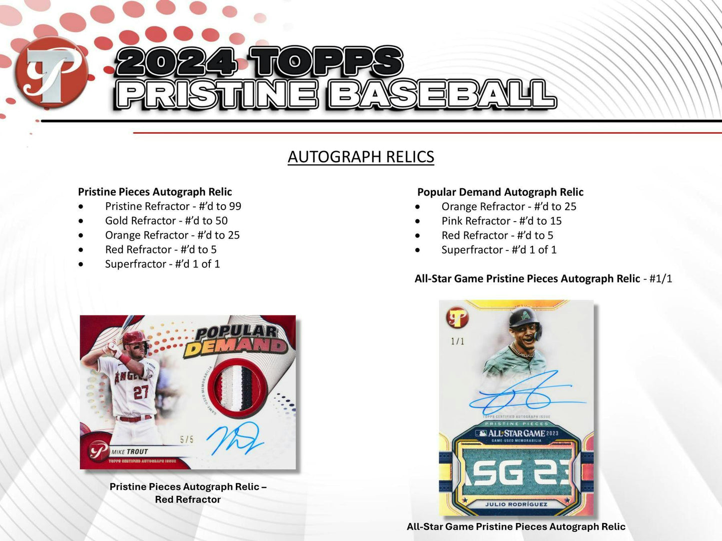 2024 Topps Pristine Baseball Hobby Box 887521127511 - King Card Canada