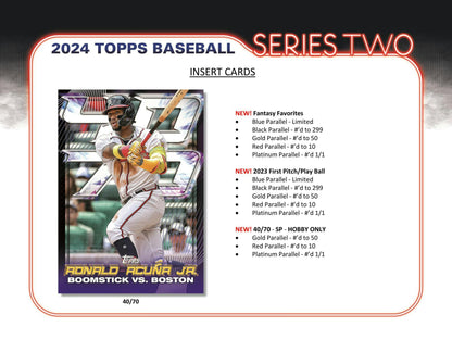 2024 Topps Series 2 Baseball HTA Hobby Jumbo Box 887521128204 - King Card Canada