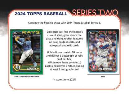 2024 Topps Series 2 Baseball HTA Hobby Jumbo Box 887521128204 - King Card Canada
