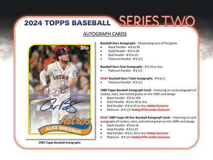 2024 Topps Series 2 Baseball HTA Hobby Jumbo Box 887521128204 - King Card Canada