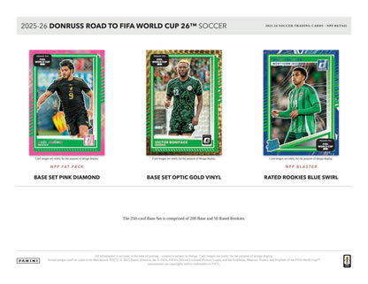 2025 - 26 Panini Donruss Road to FIFA World Cup Soccer Blaster Box 746134178726 at King Card Canada