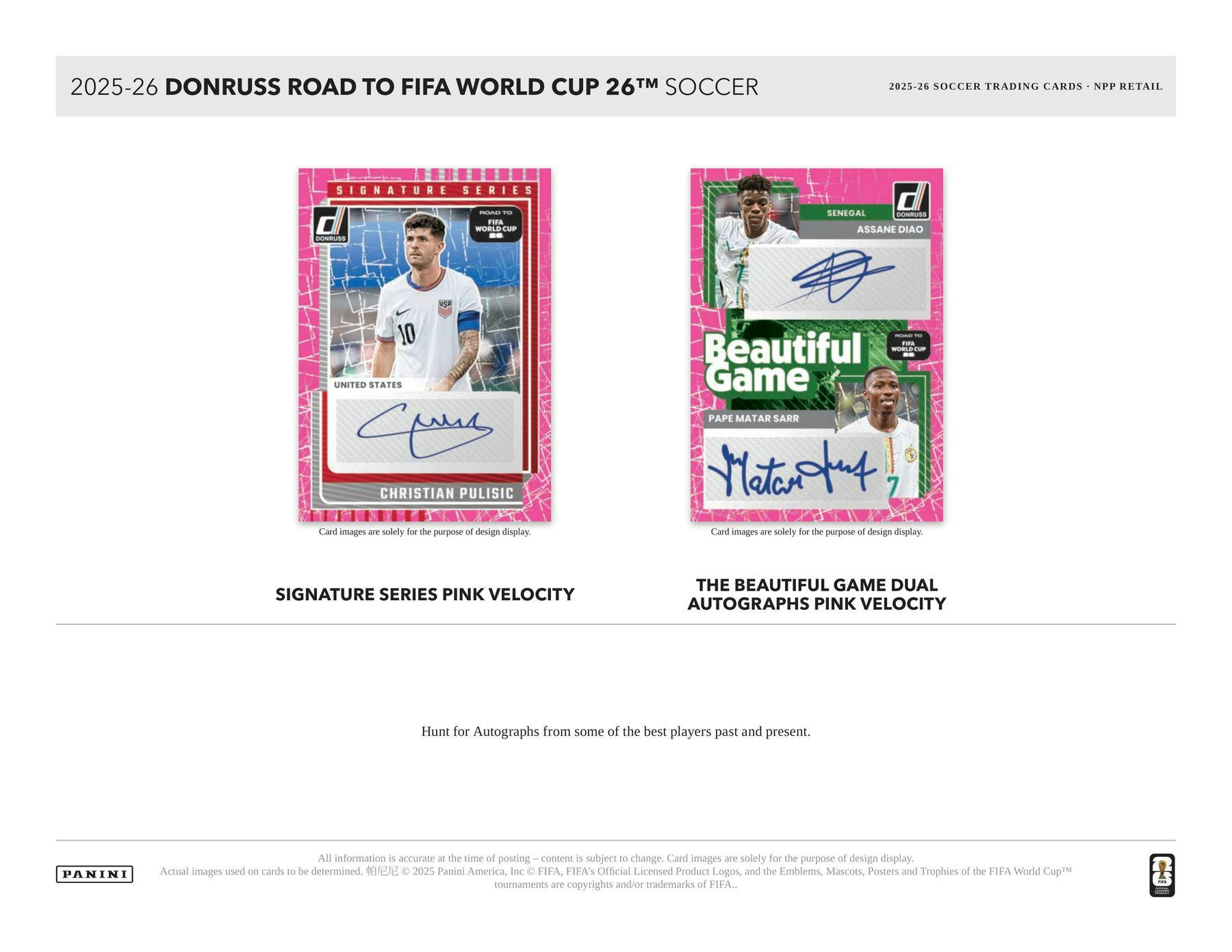 2025 - 26 Panini Donruss Road to FIFA World Cup Soccer Blaster Box 746134178726 at King Card Canada