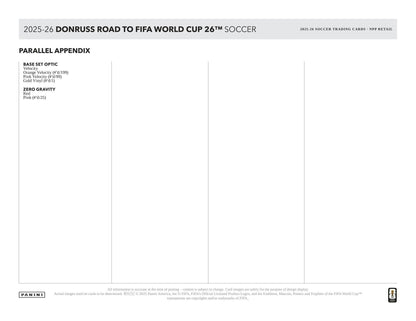2025 - 26 Panini Donruss Road to FIFA World Cup Soccer Blaster Box 746134178726 at King Card Canada