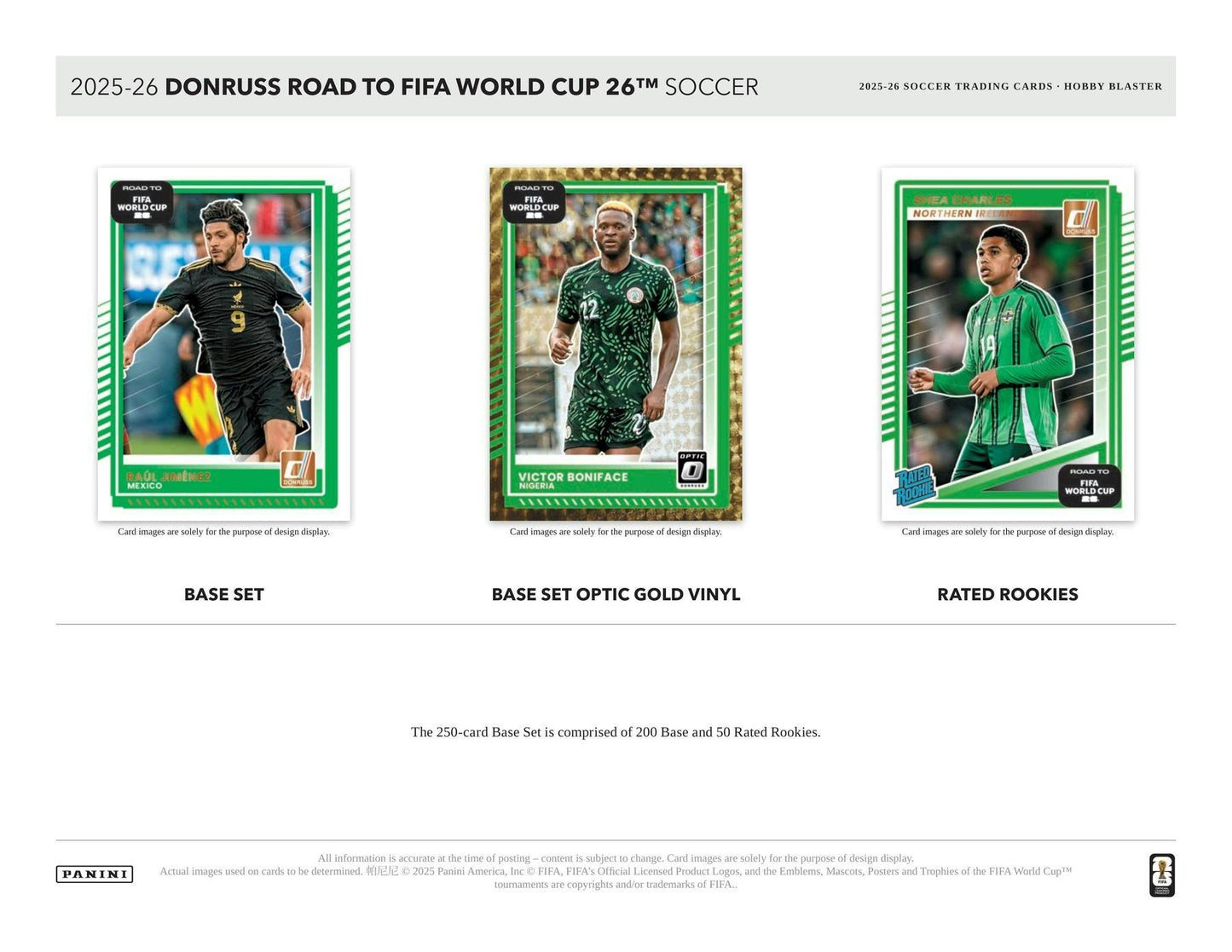 2025-26 Panini Donruss Road to FIFA World Cup Soccer Hobby Blaster Box 746134178818 at King Card Canada
