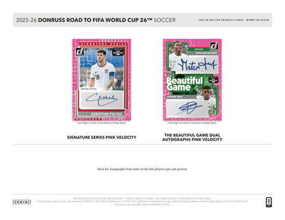 2025-26 Panini Donruss Road to FIFA World Cup Soccer Hobby Blaster Box 746134178818 at King Card Canada