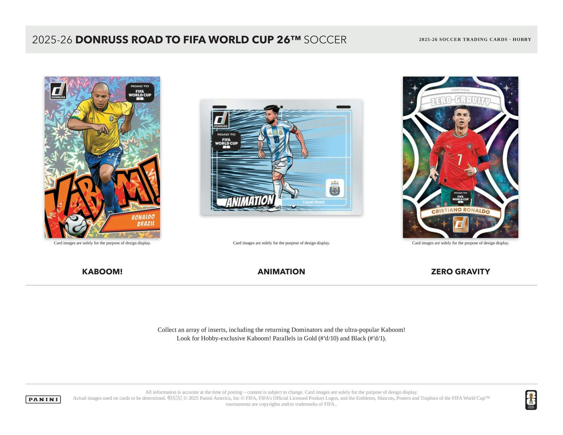 2025 - 26 Panini Donruss Road to FIFA World Cup Soccer Hobby Box 746134178665 at King Card Canada
