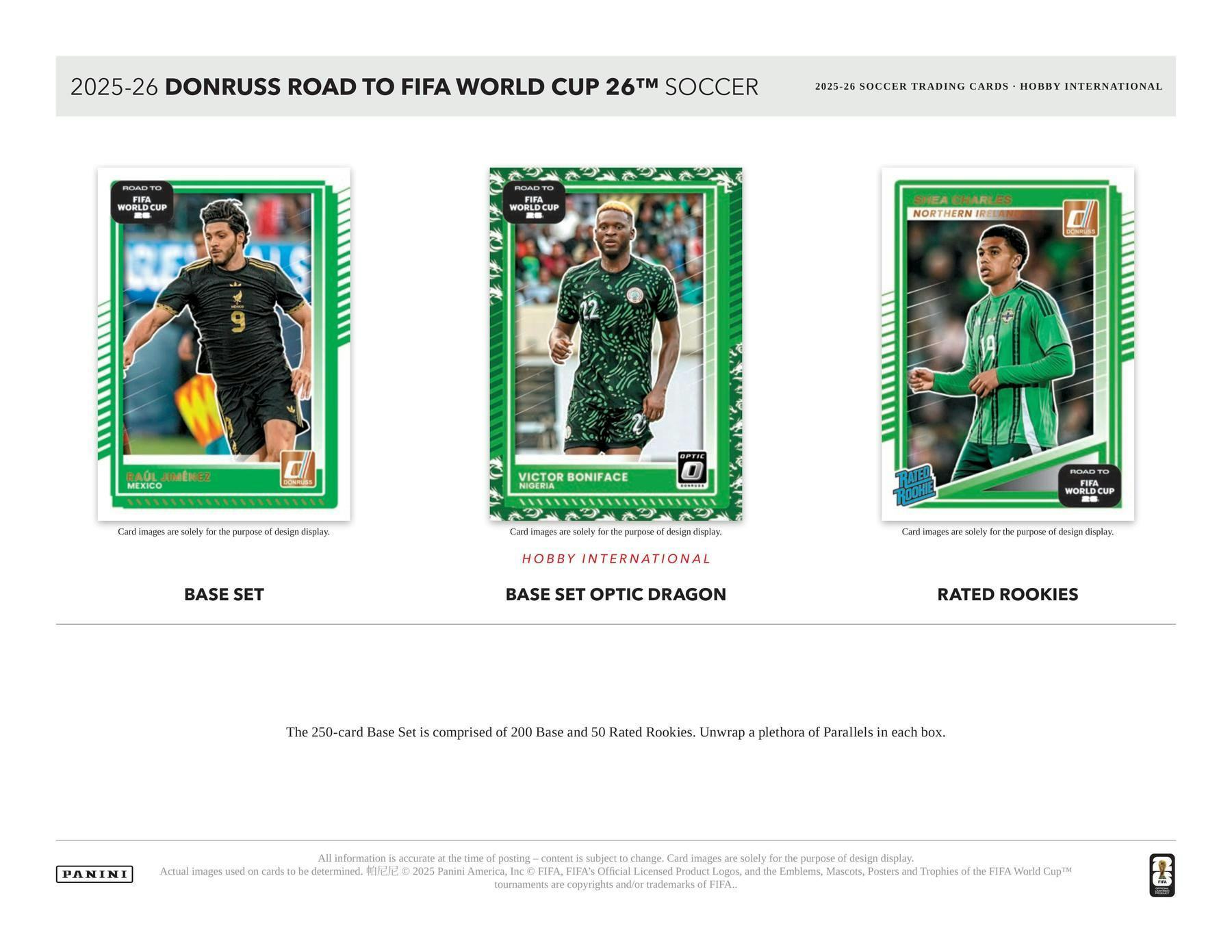2025 - 26 Panini Donruss Road to FIFA World Cup Soccer International Hobby Box [DAMAGED] 746134178696 at King Card Canada