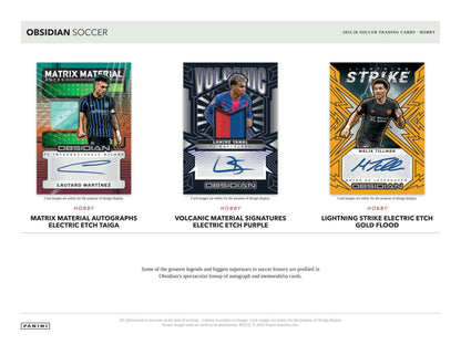 2025-26 Panini Obsidian Soccer Hobby Box 746134193651 at King Card Canada