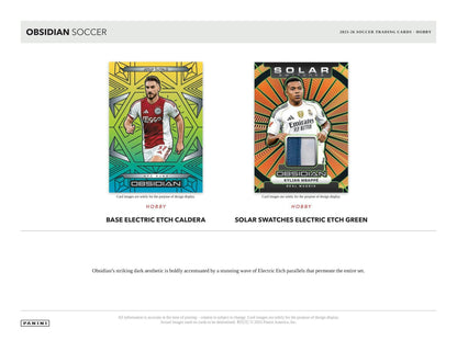 2025-26 Panini Obsidian Soccer Hobby Box 746134193651 at King Card Canada