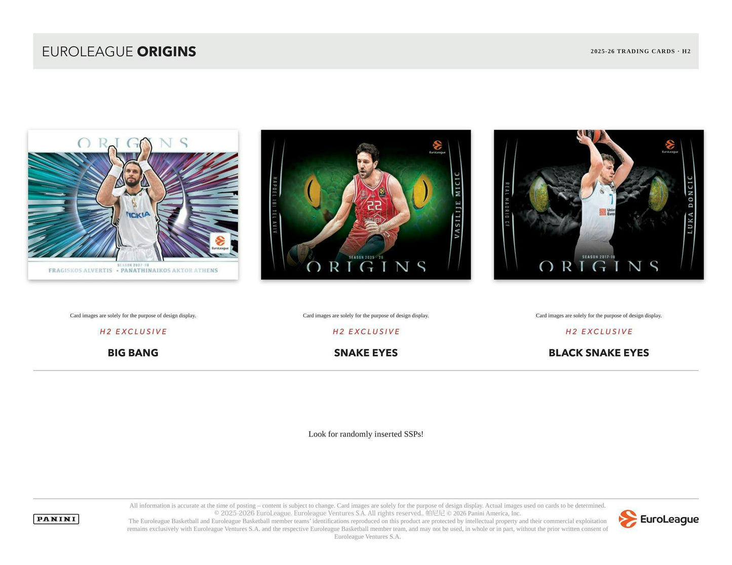 2025-26 Panini Origins EuroLeague Basketball H2 Hybrid Box 746134195525 at King Card Canada