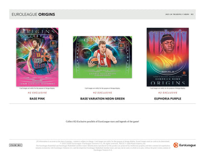 2025-26 Panini Origins EuroLeague Basketball H2 Hybrid Box 746134195525 at King Card Canada