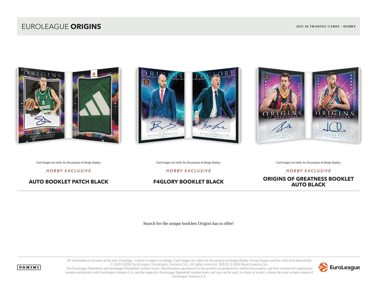 2025-26 Panini Origins EuroLeague Basketball Hobby Box 746134195495 at King Card Canada