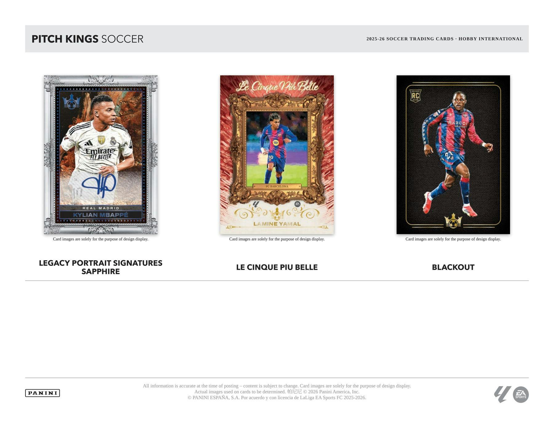 2025-26 Panini Pitch Kings La Liga Soccer International Hobby Box 746134204449 at King Card Canada