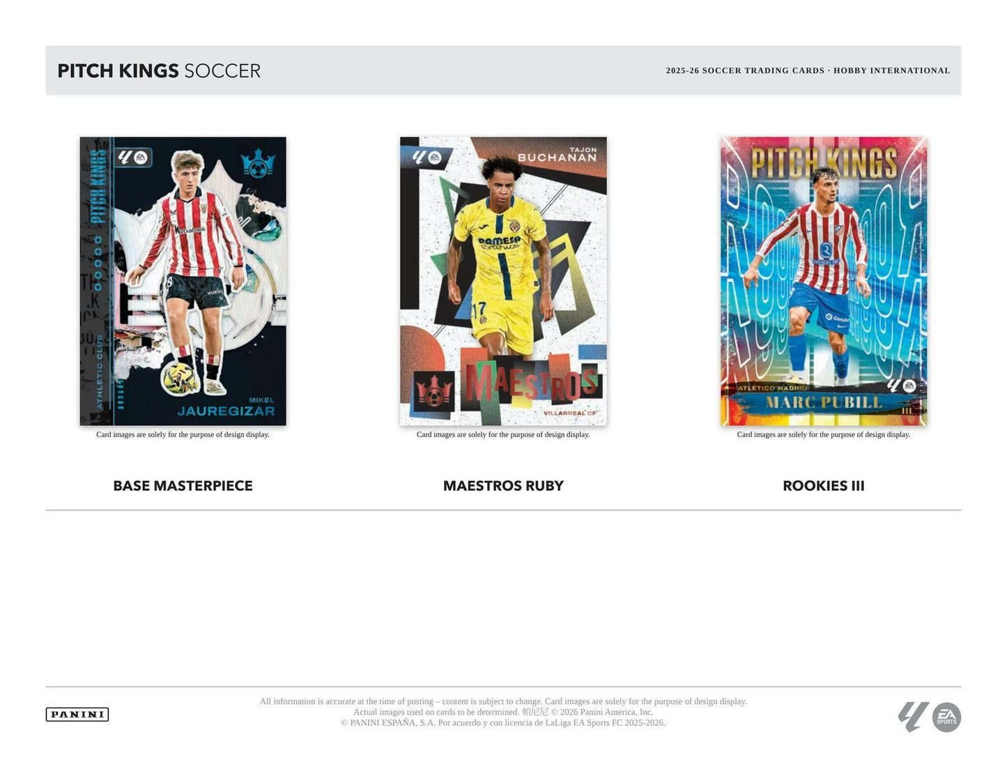 2025-26 Panini Pitch Kings La Liga Soccer International Hobby Box 746134204449 at King Card Canada