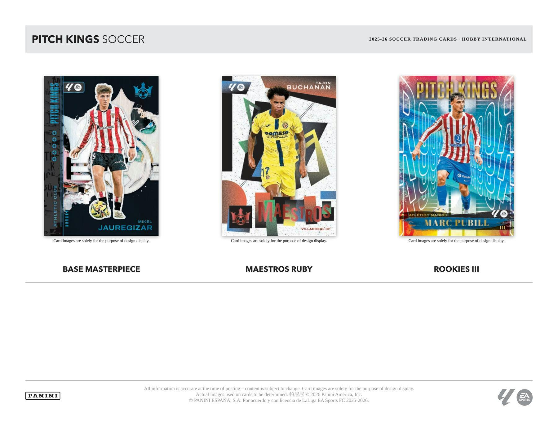 2025-26 Panini Pitch Kings La Liga Soccer International Hobby Box 746134204449 at King Card Canada
