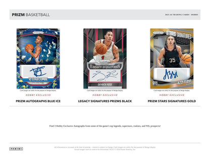 2025-26 Panini Prizm Basketball Hobby Box 746134195204 at King Card Canada