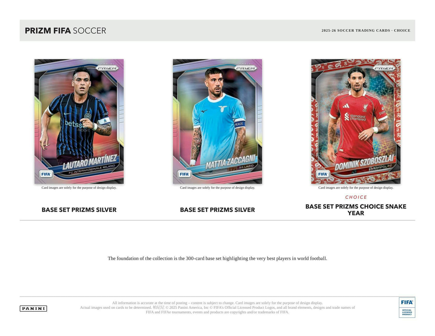 2025-26 Panini Prizm FIFA Soccer Choice Box 746134178900 at King Card Canada
