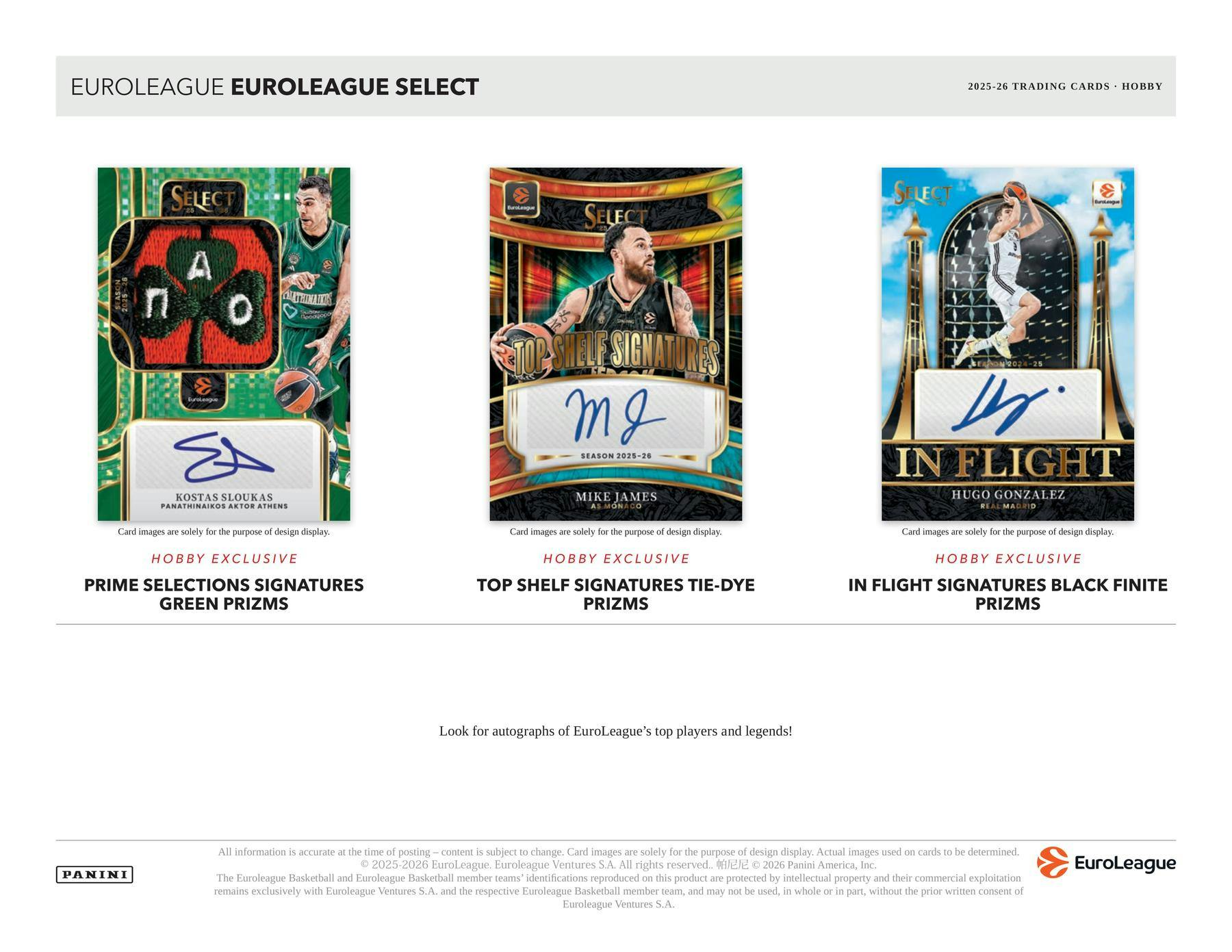 2025 - 26 Panini Select EuroLeague Basketball Hobby Box 746134195440 at King Card Canada