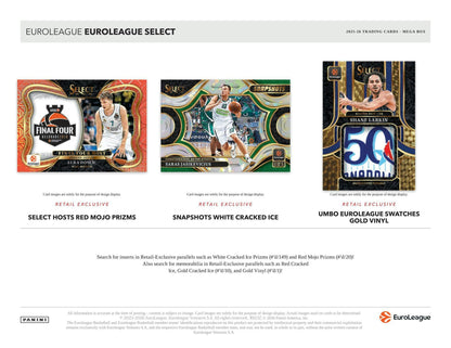 2025-26 Panini Select EuroLeague Basketball Mega Box 746134195587 at King Card Canada
