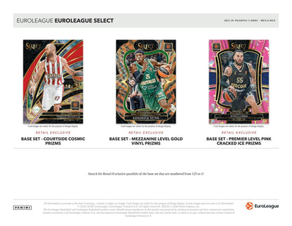 2025-26 Panini Select EuroLeague Basketball Mega Box 746134195587 at King Card Canada