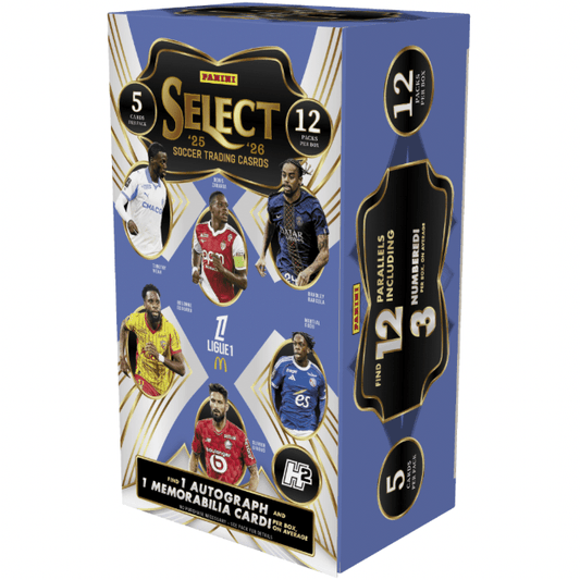 2025-26 Panini Select Ligue 1 Soccer H2 Hybrid Box 746134193590 at King Card Canada